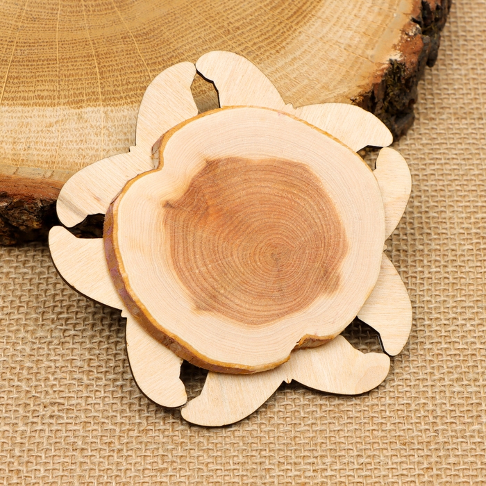 Подставка под горячее "Синяя бабочка", 11х11см, можжевельник