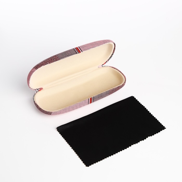 Футляр для очков на хлопушке, длина 16 см, цвет розовый Футляр для очков на хлопушке, длина 16 см, цвет розовый