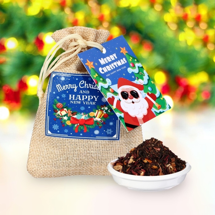 Новый год. Чай новогодний в мешочке со вкусом глинтвейна, 30 г Новый год. Чай новогодний в мешочке со вкусом глинтвейна, 30 г