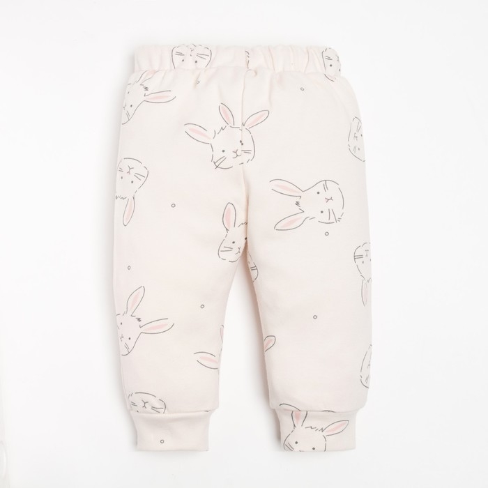Ползунки-штанишки Крошка Я &laquo;Зайчик&raquo;, рост 62-68 см, цвет бежевый
