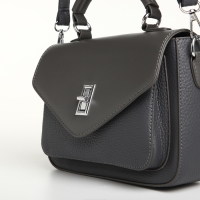 Сумка женская на клапане TEXTURA, маленький размер, цвет тёмно-серый Сумка женская на клапане TEXTURA, маленький размер, цвет тёмно-серый