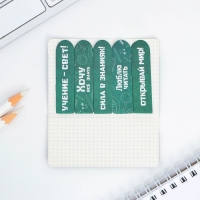 Набор стикеров-закладок «Ученик, Познавай мир!», 5 шт, 20 л Набор стикеров-закладок «Ученик, Познавай мир!», 5 шт, 20 л