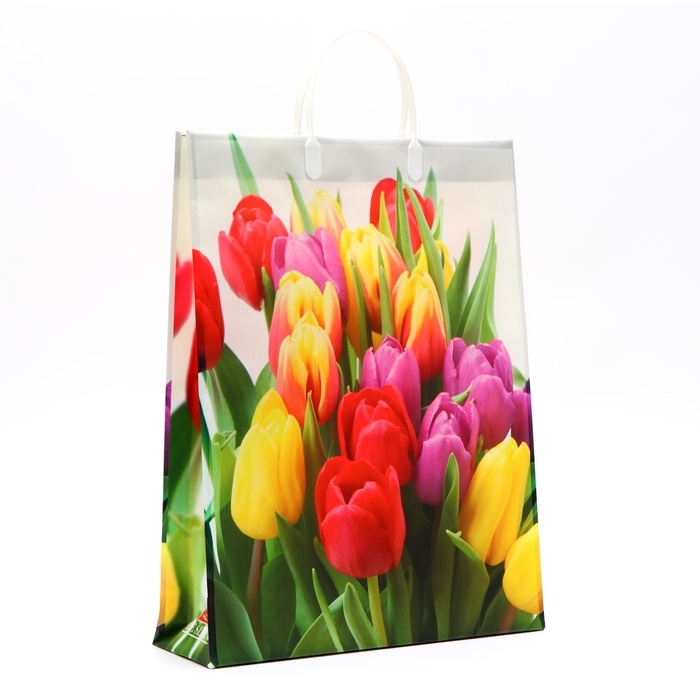 Пакет Пакет "Подарок маме", мягкий пластик, 42 x 32 см