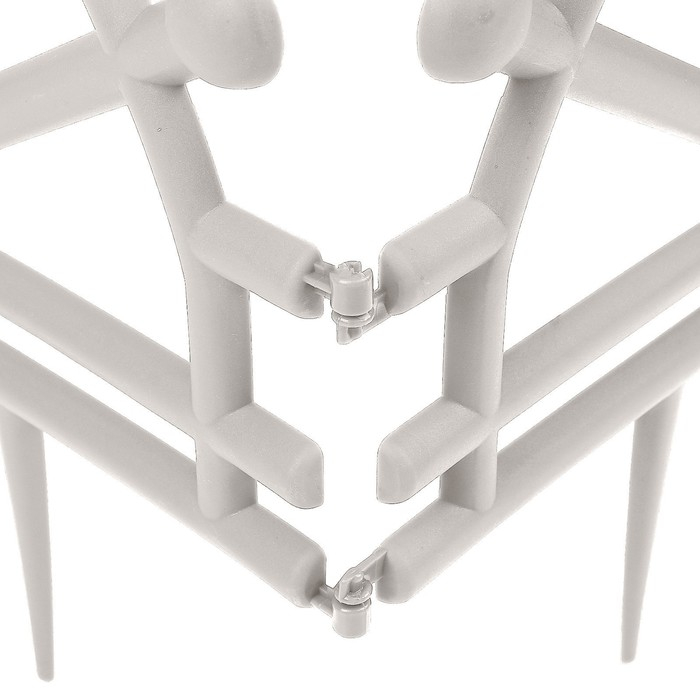 Ограждение декоративное, 32 &times; 280 см, 7 секций, пластик, белое, &laquo;Штурвал&raquo;