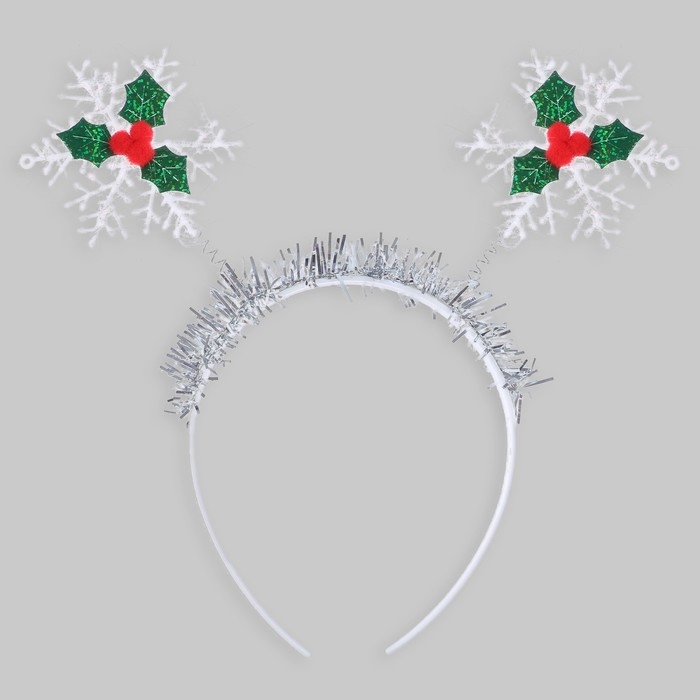 Новый год! Ободок «Снежинка, ягодки» Новый год! Ободок «Снежинка, ягодки»