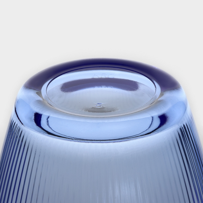 Стакан низкий стеклянный &laquo;Концепто Страйпи&raquo;, 250 мл, цвет синий