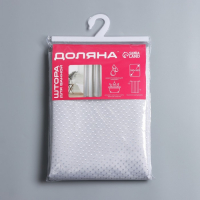 Штора для ванны Доляна &laquo;Орион&raquo;, 180&times;180 см, полиэстер, цвет серебряный
