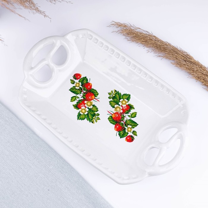 Хлебница Хлебница "Роспись" белая 32х18см БЕЛЫЙ МИКС