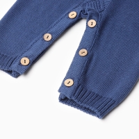 Комбинезон детский вязаный MINAKU, рост 74-80, цвет синий