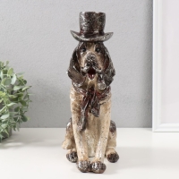 Сувенир полистоун "Пёс в цилиндре" 24,5х12х32,5 см Сувенир полистоун "Пёс в цилиндре" 24,5х12х32,5 см