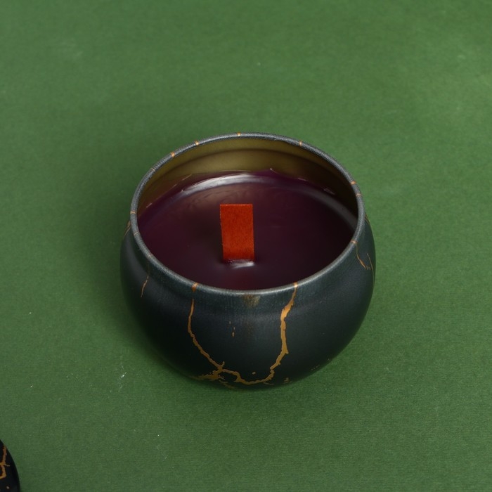 Ароматическая свеча из пчелиного воска &laquo;Тайны шика&raquo;, аромат сандал, 6 х 6 х 4 см.