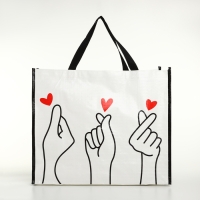 Сумка хозяйственная без застёжки, цвет белый