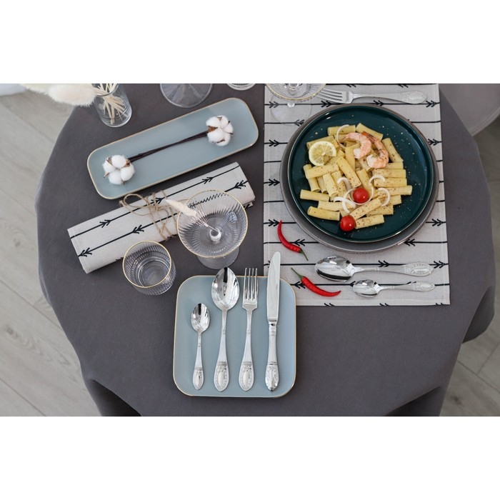 Вилка столовая «Беркли», h=20,6 см, толщина 3 мм, цвет серебряный Вилка столовая «Беркли», h=20,6 см, толщина 3 мм, цвет серебряный