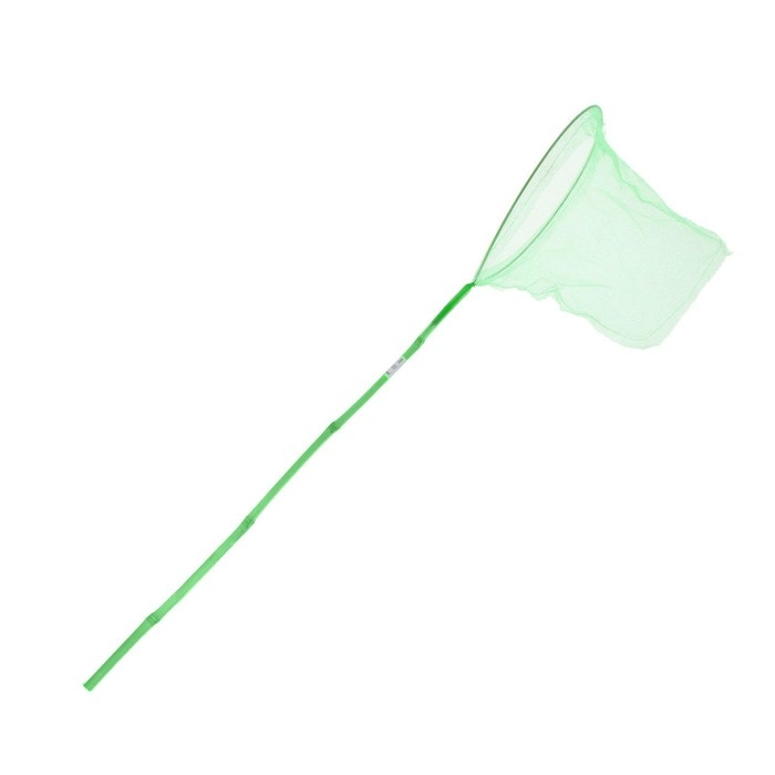 Сачок детский, бамбуковая ручка 58 см, d=24 см, цвета МИКС Сачок детский, бамбуковая ручка 58 см, d=24 см, цвета МИКС