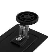 Трап ZEIN engr, c флaнцeм свободного вращ 360&deg;, 7*60 см, d=40/50 мм, нерж сталь, черный