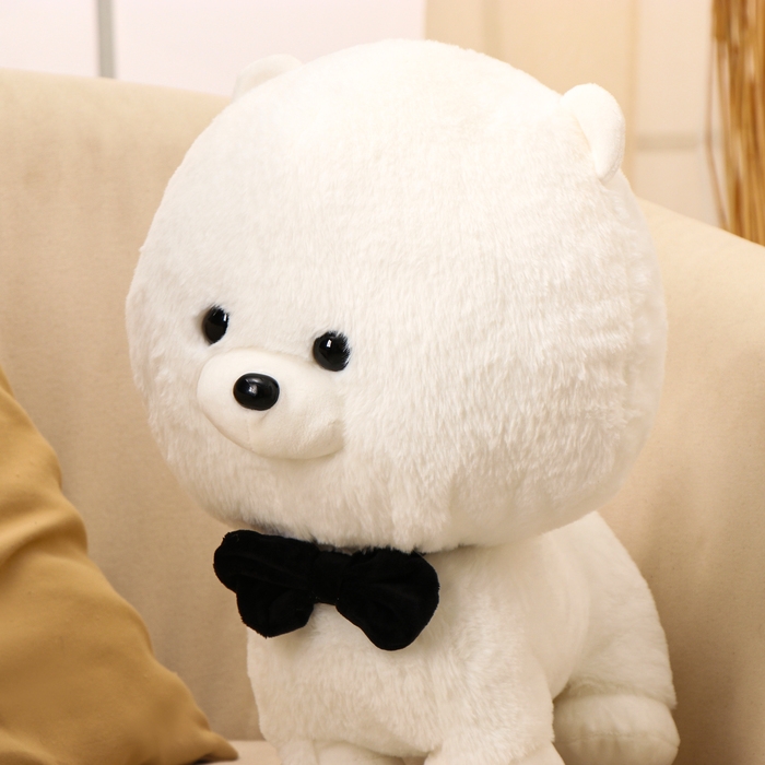 Мягкая игрушка «Собака с бабочкой», 40 см, цвет белый Мягкая игрушка «Собака с бабочкой», 40 см, цвет белый