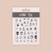 Наклейки для ногтей &laquo;Super Lady&raquo;, разноцветные