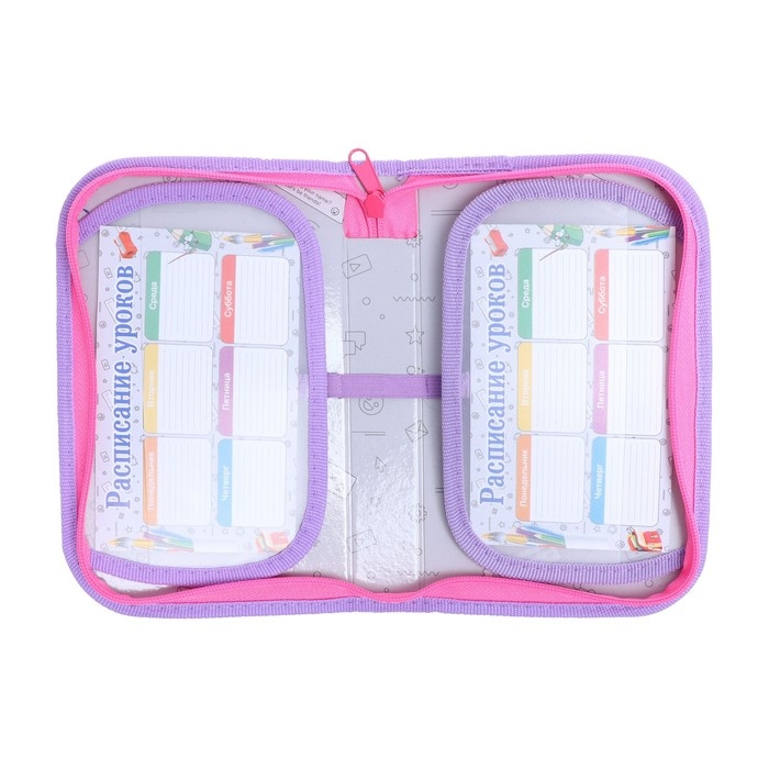 Пенал 1 секция, 130 х 210 х 40 мм, 2 откидные планки, тканевый, Calligrata TOP, Content Пенал 1 секция, 130 х 210 х 40 мм, 2 откидные планки, тканевый, Calligrata TOP, Content "Зайка"