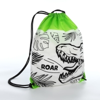 Мешок для обуви под раскраску &laquo;Динозавр&raquo; 34х40 см, спанбонд