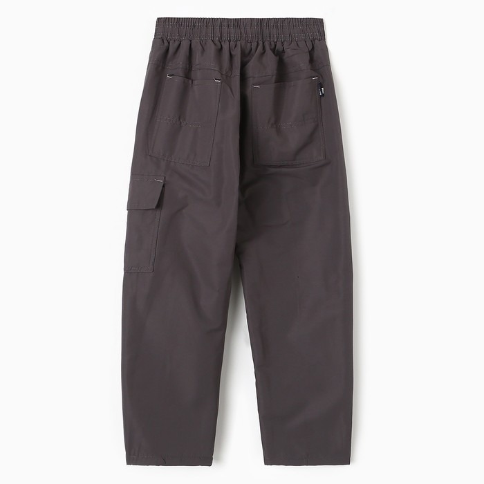 Брюки утеплённые для девочек, цвет серый, рост 152 см