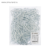 Цепь длиннозвенная ТУНДРА krep, DIN763, диаметр 3 мм, сварная, оцинкованная, 10 м