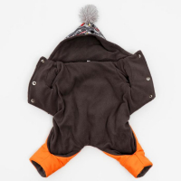 Комбинезон для животных "Принт", флис, XS (ДС 18-20, ОШ 24, ОГ 27-30 см), микс