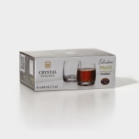 Набор стеклянных стопок PAVO AQUA, 60 мл, 6 шт Набор стеклянных стопок PAVO AQUA, 60 мл, 6 шт