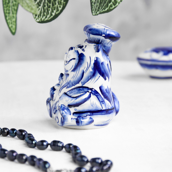 Сувенир &laquo;Кот повар&raquo;, 5 см, гжель