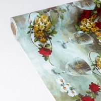 Клеёнка на стол Доляна «Сад», на нетканой основе, ширина 137 см, толщина 0,2 мм, рулон 20 м Клеёнка на стол Доляна «Сад», на нетканой основе, ширина 137 см, толщина 0,2 мм, рулон 20 м