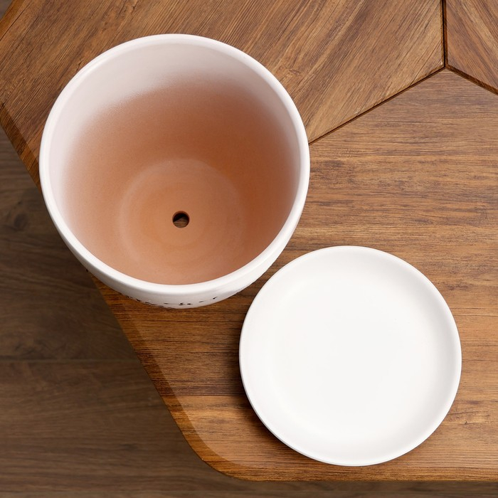 Горшок цветочный Одуванчик 5л с подставкой Горшок цветочный Одуванчик 5л с подставкой