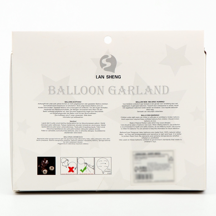 Набор для создания композиций из воздушных шаров, набор 52 шт., серебро, сирененвый Набор для создания композиций из воздушных шаров, набор 52 шт., серебро, сирененвый