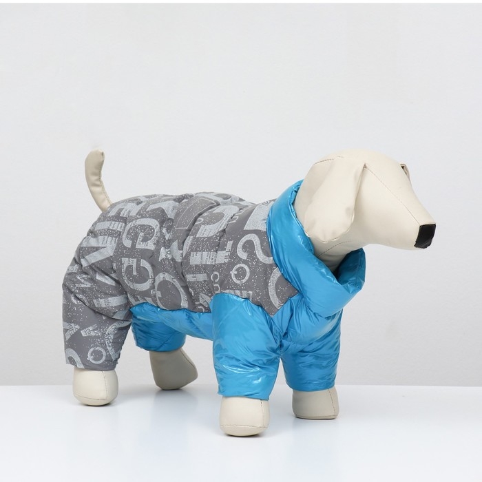 Комбинезон Комбинезон "Ультра" светоотражающий, размер 14 (ДС 32 см, ОГ 42 см, ОШ 31 см), голубой