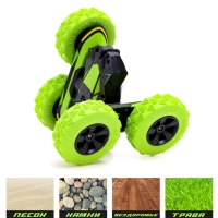 Машина-перевёртыш радиоуправляемая &laquo;Трюкач&raquo;, работает от аккумулятора, цвет зелёный