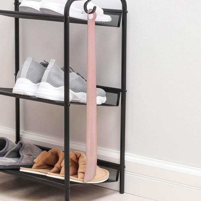 Ложка для обуви Solomon, 50 см, толщина 1 мм, металл, цвет МИКС Ложка для обуви Solomon, 50 см, толщина 1 мм, металл, цвет МИКС