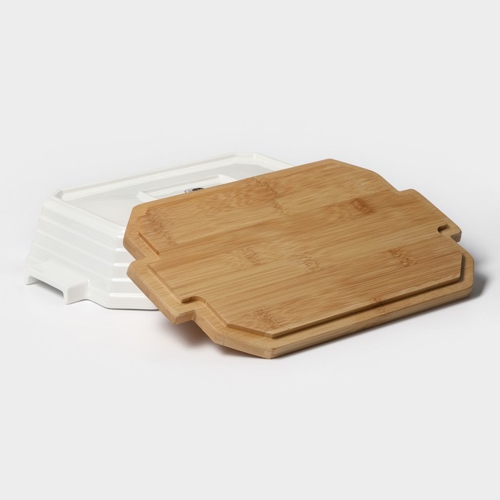 Форма для выпечки из жаропрочной керамики BellaTenero, 31&times;19&times;7,5 см, цвет белый