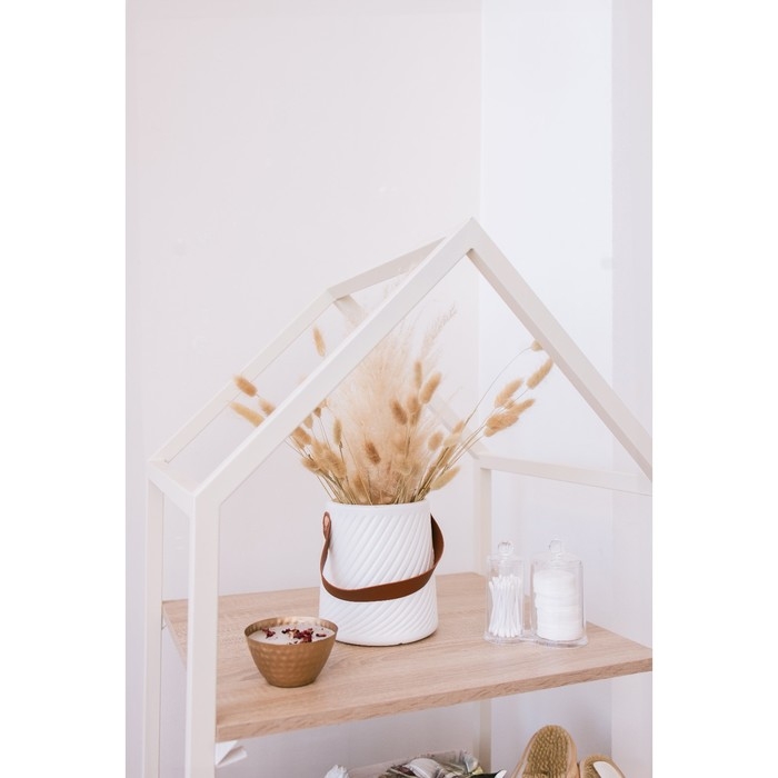 Ваза для цветов LaDо́m «Ведёрко», 2,8 л, 18×16,5×14 см, цвет белый Ваза для цветов LaDо́m «Ведёрко», 2,8 л, 18×16,5×14 см, цвет белый