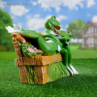 Садовая фигура "Хорошо сидим" на лавке 28х28см Садовая фигура "Хорошо сидим" на лавке 28х28см