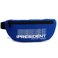 Сумка на пояс «Putin team», 32 x 8 x 15 cм, база, отд на молнии, синяя Сумка на пояс «Putin team», 32 x 8 x 15 cм, база, отд на молнии, синяя