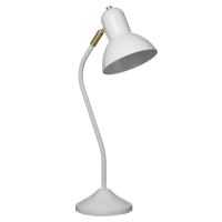 Настольная лампа "Джордж" 1х40Вт Е27 белый 20,5х14,5х51см RISALUX Настольная лампа "Джордж" 1х40Вт Е27 белый 20,5х14,5х51см RISALUX