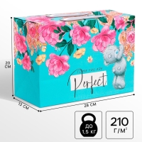 Пакет-коробка, 28 х 20 х 13 см "Perfect", упаковка, Me To You Пакет-коробка, 28 х 20 х 13 см "Perfect", упаковка, Me To You