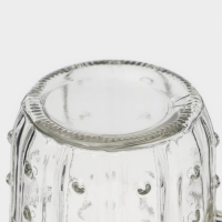 Кружка стеклянная с крышкой и трубочкой Доляна &laquo;Кактус&raquo;, 450 мл, 11&times;7&times;15 см