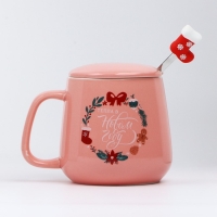 Кружка керамическая с ложкой &laquo;Уюта и тепла в Новом году&raquo;, 350 мл