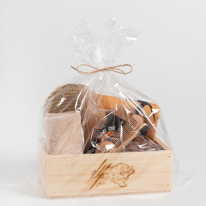 Набор подарочный Этель Tiger, полотенце 70х146см и аксессуары