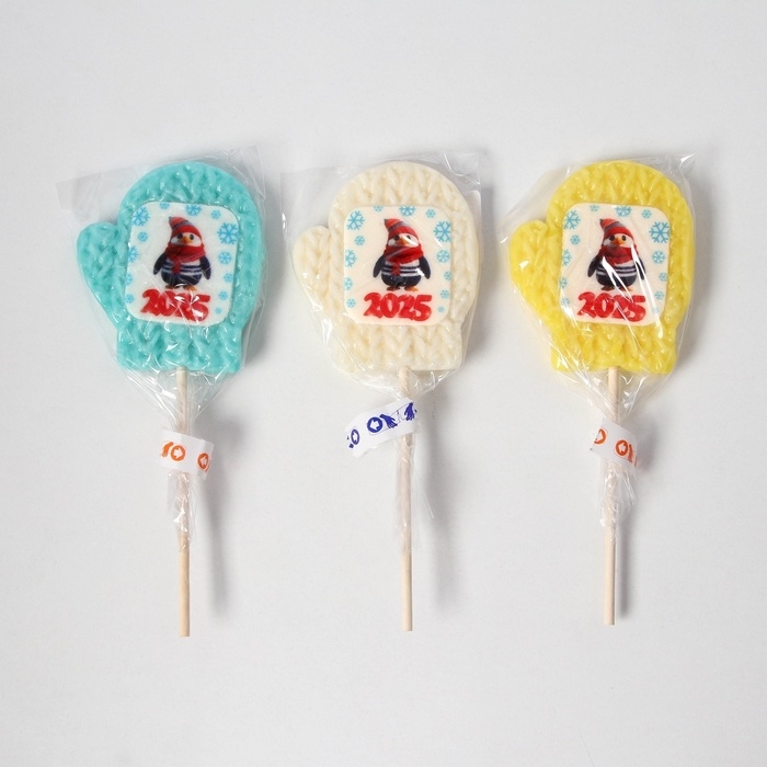 Новый год. Леденец с печатью Новый год. Леденец с печатью "Пингвин 2025", 30 г