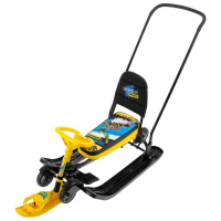 Снегокат с колёсами «Тимка спорт 6» Winter sport, ТС6/WS, с родительской ручкой, со спинкой и ремнём безопасности Снегокат с колёсами «Тимка спорт 6» Winter sport, ТС6/WS, с родительской ручкой, со спинкой и ремнём безопасности