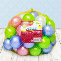 Шарики для сухого бассейна «Перламутровые», диаметр шара 7,5 см, набор 50 штук, цвет розовый, голубой, белый, зелёный Шарики для сухого бассейна «Перламутровые», диаметр шара 7,5 см, набор 50 штук, цвет розовый, голубой, белый, зелёный