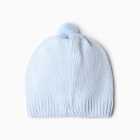 Комбинезон детский с шапочкой вязаный MINAKU, рост 80-86, цвет голубой