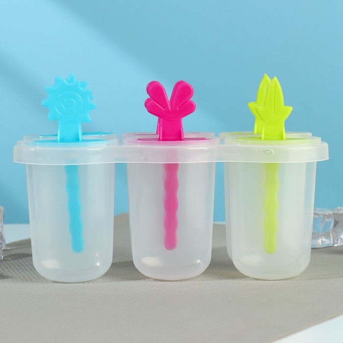 Форма для мороженого &laquo;Сказка&raquo;, 6 ячеек, цвет прозрачный