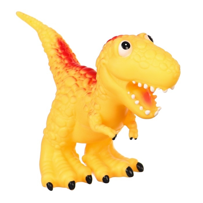 Резиновая игрушка для ванны &laquo;Динозавр: Тираннозавр&raquo;, 22 см, с пищалкой, Крошка Я