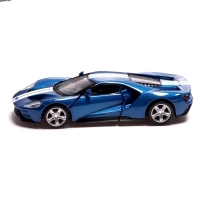 Машина металлическая FORD GT, 1:32, инерция, открываются двери, цвет синий